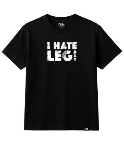 Rijb-I-hate-leg-day-Gym-black-tshirt