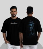Rijb-mahadev-oversized-tshirt-front-and-back-side-with-model