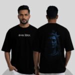 Rijb-mahadev-oversized-tshirt-model-front-and-back-side
